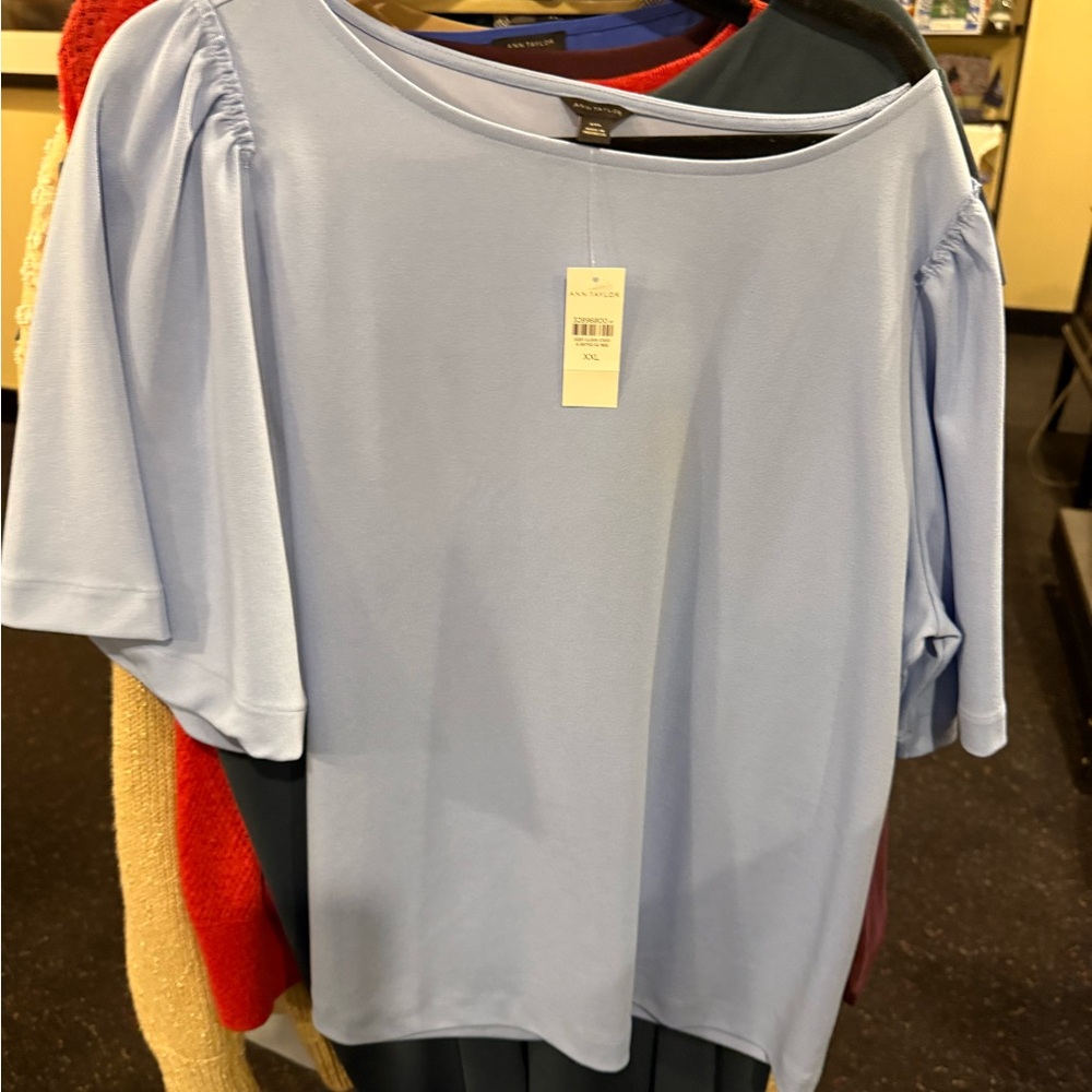 Ann Taylor BNWT Women's Light Blue Top